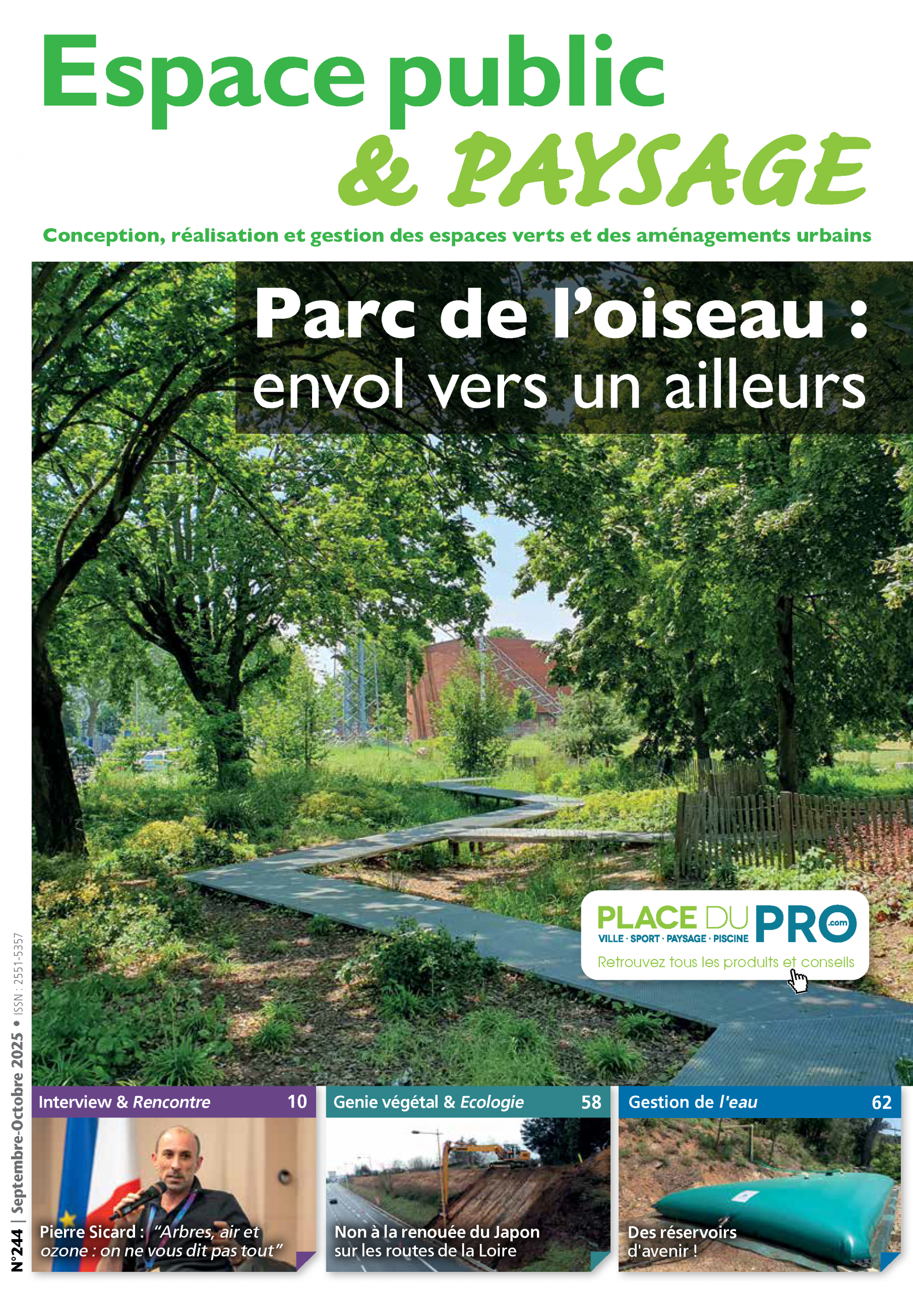 CouveEPP244_Page_1 Couverture magazine Espace public & Paysage